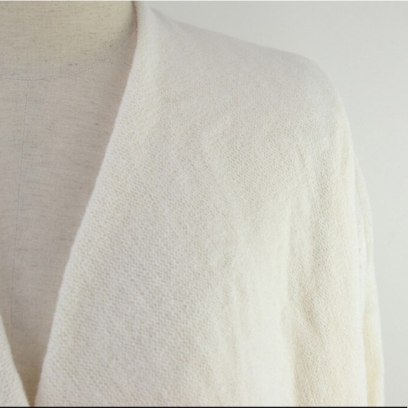 Bohemian Powder Knit Cardigan Sweater, Wide Collar - Picture 7 of 8